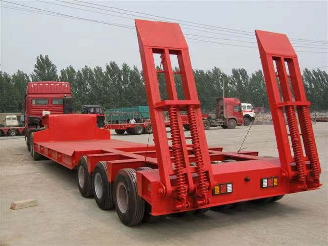Semi-Tieflader-Anhänger Semi Low Loader Trailer