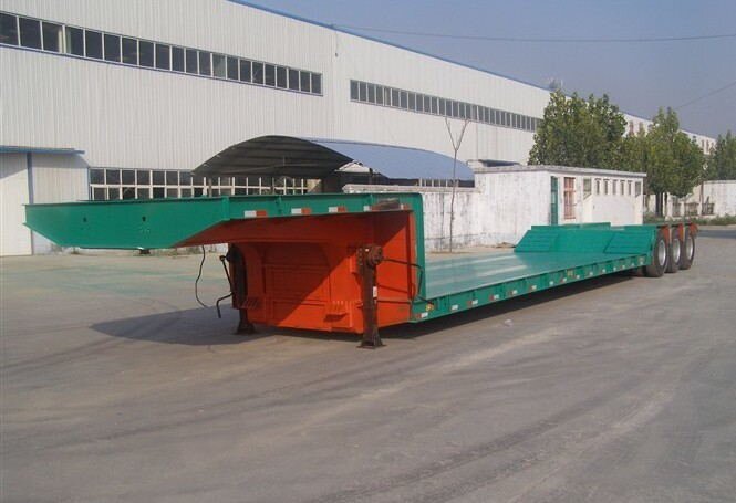 Niedriger Pritschen-Sattelauflieger Low Flatbed Semi Trailer