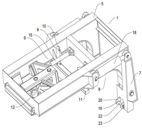 Flacher Sattelanhänger mit Schwanenhals gooseneck low flat semi-trailer